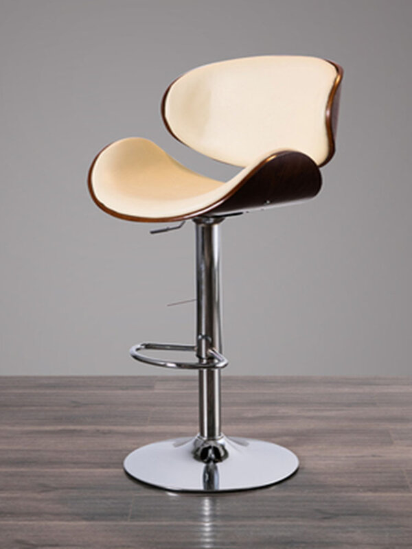Bar chair modern simple home back high stool bar coffee shop milk tea shop chair front desk chair