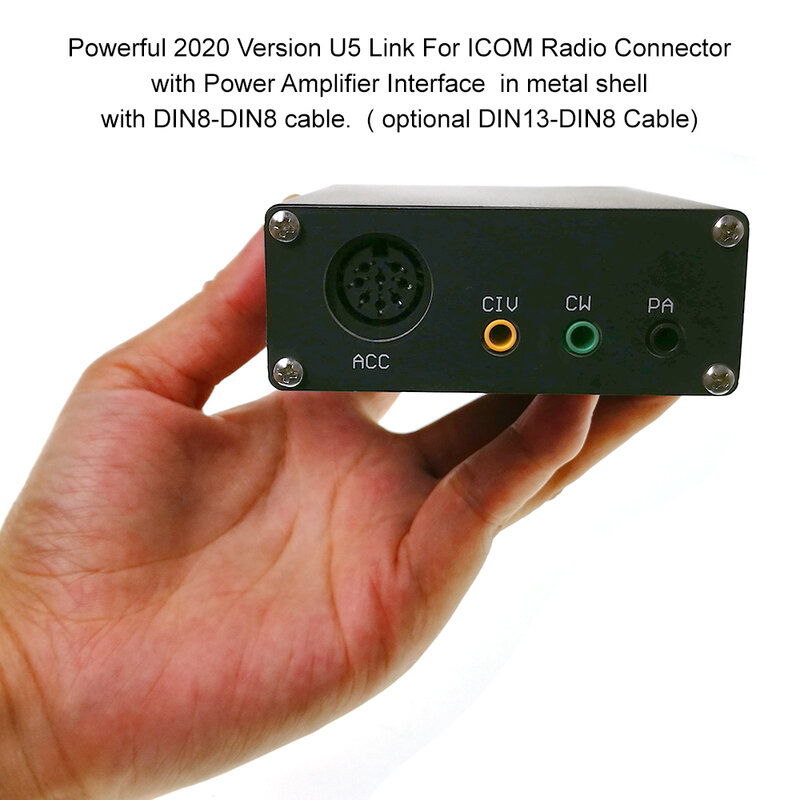 Link U5 Radio Connector ICOM Power Amplifier Interface USB PC Linker Adapter MINI LINK Radio Connector for HAM Amplifier