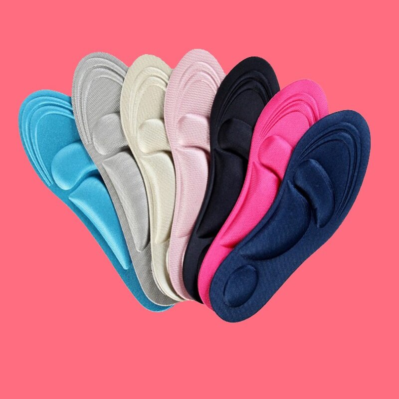 4D Sport Sponge Soft Insole High Heel Shoe Pad Pain Relief Insert Cushion Pad Sneakers  Accessories