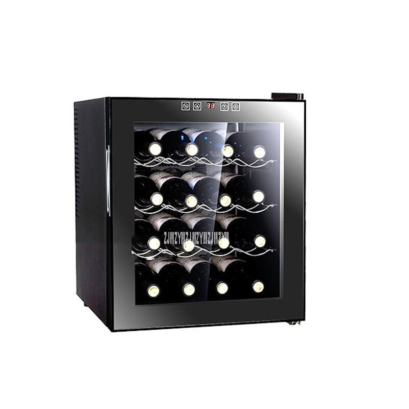4 camada elétrica armário de vinho tinto 16 garrafa temperatura constante 11-18 graus centígrados casa barra de gelo mini refrigerador de vinho bw50d
