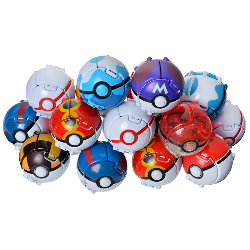 Figuras de acción de Pokémon, figuras de Anime de Pokémon, Pikachu, Charmander, Litten, Rockruff, Pokeball, monstruo de bolsillo, juguetes para regalo para niños