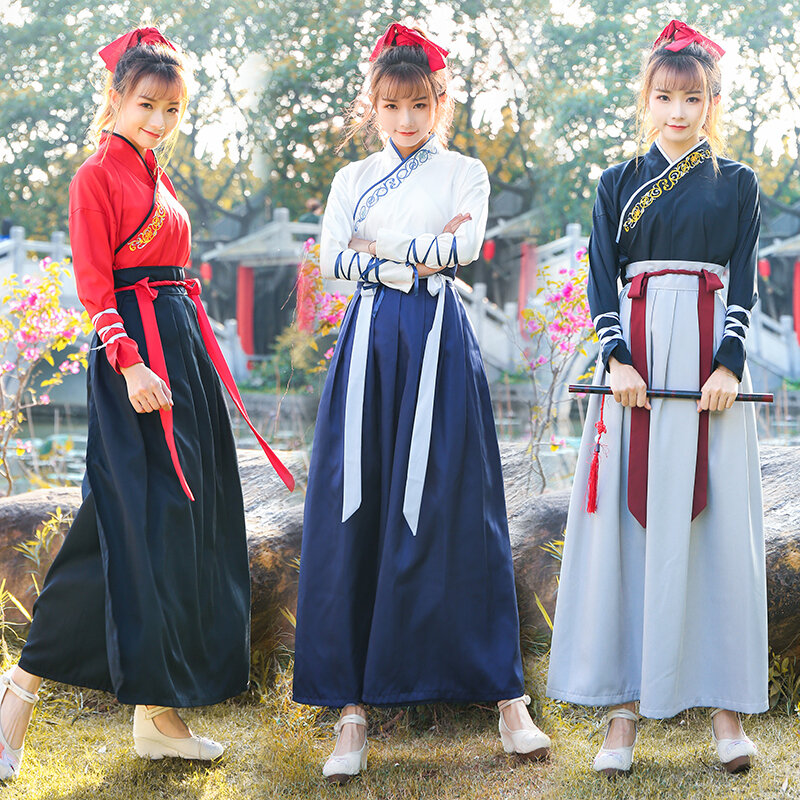 Vestido de princesa Hanfu DE LA Dynasty Tang para mujer, traje tradicional chino antiguo, danza folclórica, película de TV, ropa de actuación de escenario Hanfu