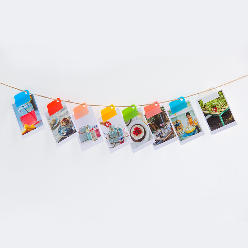 Clips decorativos coloridos para escribir fotos, accesorios de oficina, suministros escolares, papelería para estudiantes y niños, 1 caja