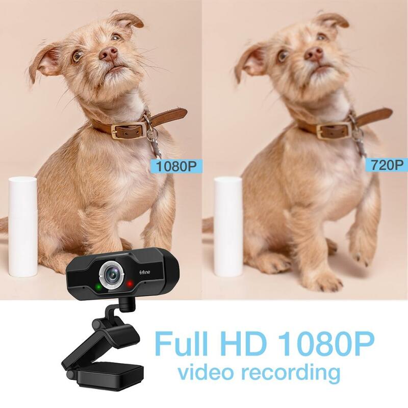 Webcam PC Full HD 1080P pour ordinateur de bureau USB et ordinateur portable, Webcam Streaming en direct avec microphone vidéo HD, pour Calling-K432 vidéo