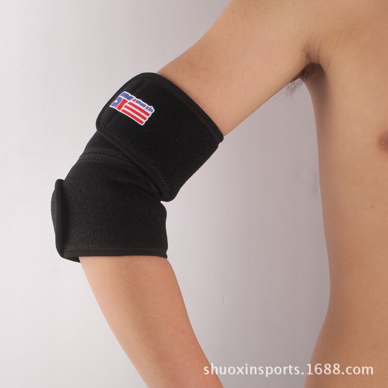 Adjustable Breathable Sports Elbow Guard Sx604 Black One Pack
