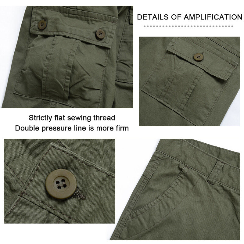 Męskie kombinezony modne spodnie typu Casual męskie multi-pocket proste spodnie nogi Outdoor Sports Casual spodnie bawełniane kombinezony 18-35 Y