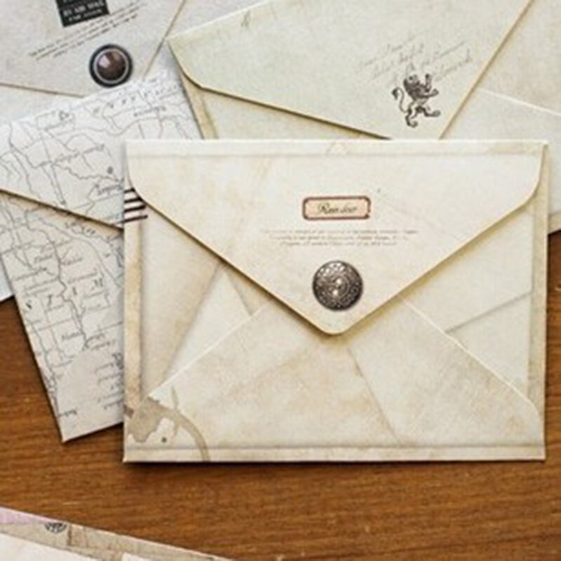 12 Pçs/lote 12 Projetos Envelope De Papel Bonito Mini Envelopes Estilo Europeu Vintage Para Cartão Scrapbooking Gift 03210