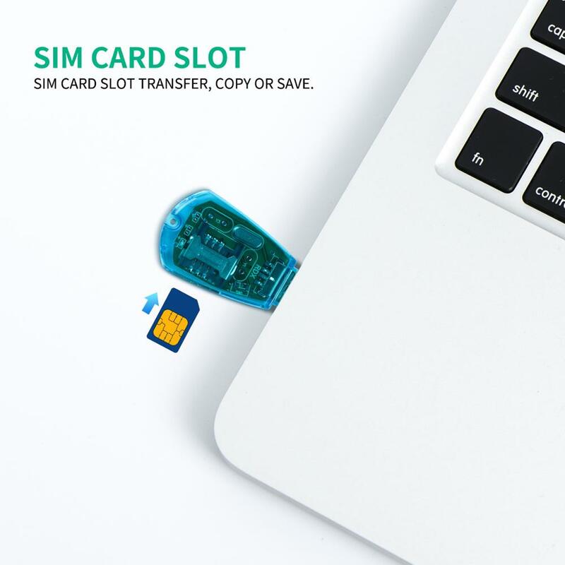 Lector de tarjetas SIM USB estándar para teléfono móvil, Kit de copia/clonador/escritor/copia de seguridad, GSM, CDMA, SMS, copia de seguridad con disco de CD