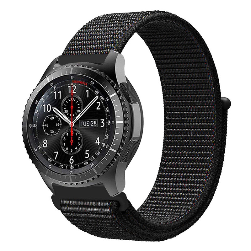 Equipo de s3 frontera correa para Samsung galaxy watch 46mm 42mm activo 2 nylon 22mm reloj banda huawei watch gt Correa amazfit bip 20 44