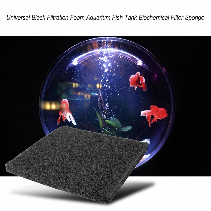 Ferramenta ao ar livre universal preto filtração espuma aquário tanque de peixes filtro bioquímico esponja almofada leve e design de suavidade