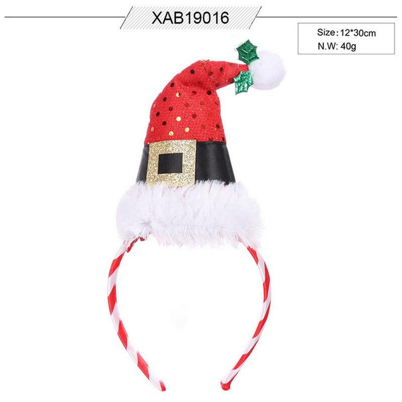 Рождественская повязка на голову для девочек, модная и привлекательная Рождественская шляпа, повязка на голову, аксессуары для волос для косплея, рождественские праздники