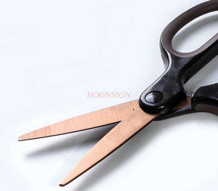 Nożyczki domowe nożyczki tytanowe odporne na zużycie nożyczki biurowe ze stopu metali Tipless okrągłe główki przenośne nożyczki