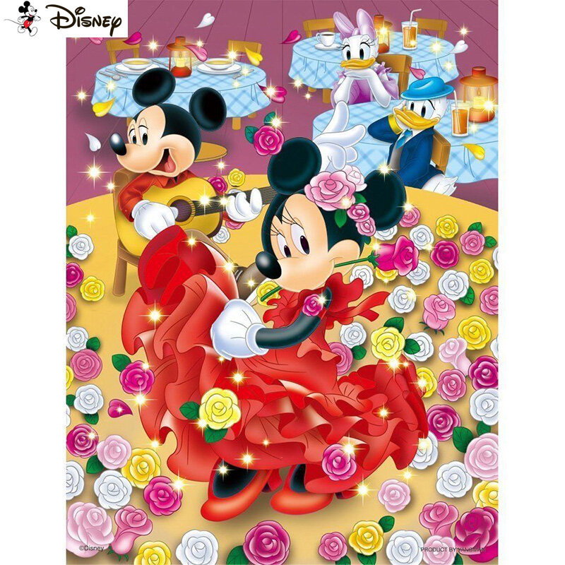 Disney arte 5d diy pintura diamante "desenhos animados mickey mouse" fotos de diamante ponto cruz 3d strass bordado decoração a30949