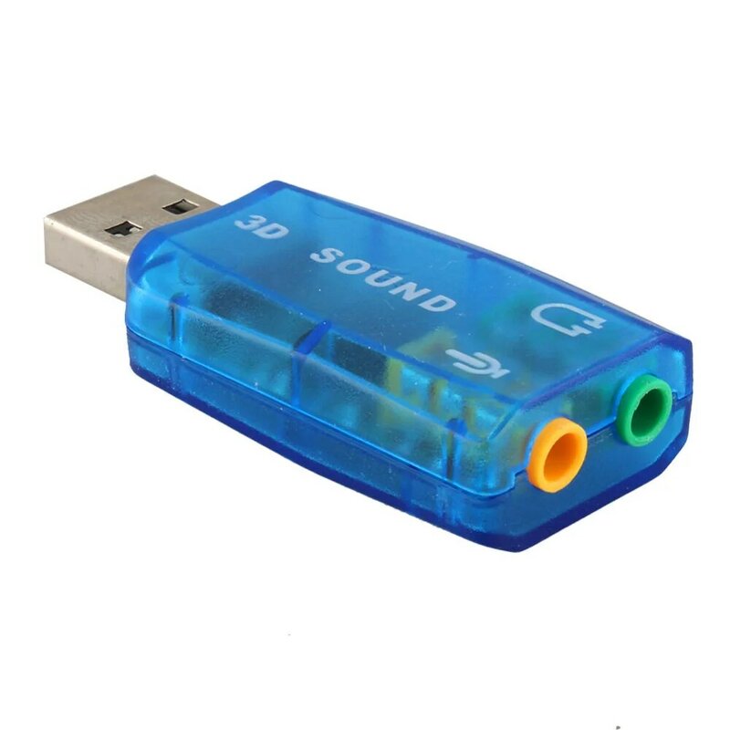 Звуковая карта USB 5,1, внешняя звуковая карта USB, аудио адаптер, микрофон, динамик, аудио интерфейс для ноутбука, ПК, Micro Data