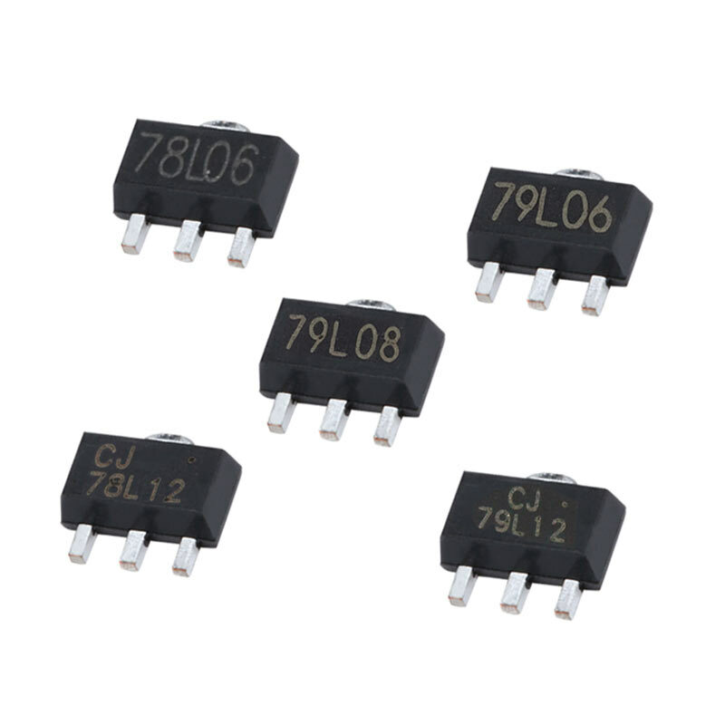 10Pcs Positivo Regulador de Tensão Transistor Triode CJ79L08 8V CJ79L12 12V CJ78L05 CJ78L06 CJ78L08 CJ78L12 CJ78L15 IC SOT-89