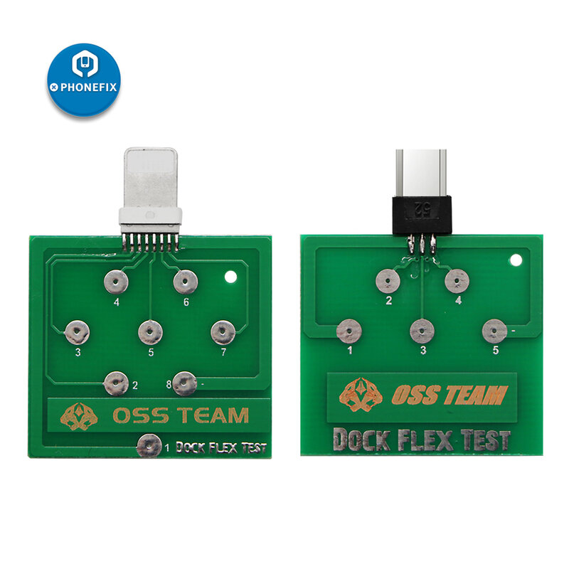 Micro USB PCB Test Board, Reparo de carregamento Dock Flex Tester para iPhone, Android Battery Power Fix Tool
