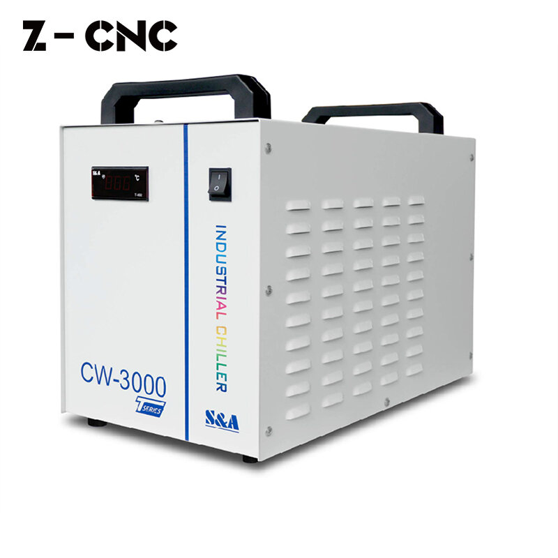 Охладитель воды S & A CW3000, 220 В переменного тока, для Co2 лазера, 25 Вт, 30 Вт, 40 Вт, 50 Вт, 60 Вт, 70 Вт, Teyu Original CW3000