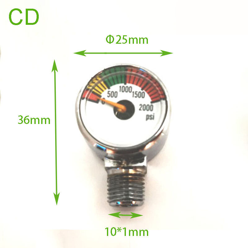 Zrdr accessoire manometer constante drukmeter serie regelaar generator drukindicator co2 accessoire meter serie