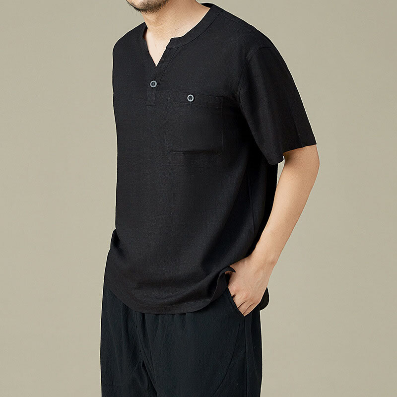 Camisas masculinas plus size de verão, 5xl 6xl 7xl busto 147cm, 3 cores, camisa de linho de algodão masculina