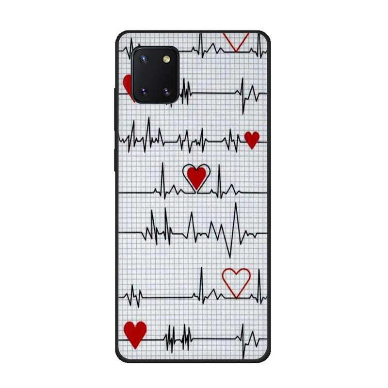 Nurse Medical Medicine Health Heart Silicone Case for Samsung S10 Note 10 Lite S20 Plus Ultra A01 A11 A21 A41 A51 A71 A81 A91