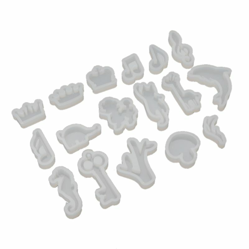 Silicone Resin Mold Jewelry Tools Cat Rabbit Deer Dolphin DIY Epoxy Resin Molds