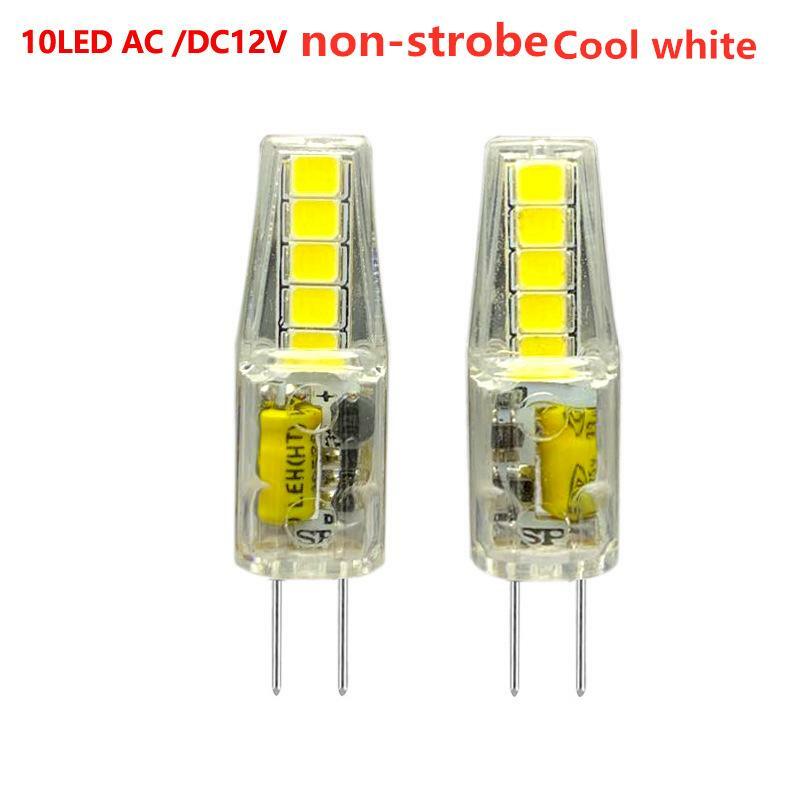 Bombilla LED de mazorca de maíz G4, CA/CC 12V, 220V, 2W, 3 colores, atenuación de alto brillo, ahorro de energía, Cuenta de luz 835, 1 ud.