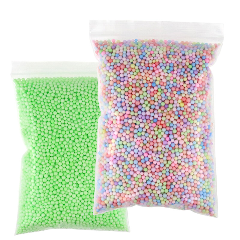 DIY Slime Balls Kit para Slime, partículas de lama Filler, Anti-stress Brinquedos, Slime Acessórios, espuma Slimes, Snow Beads Additives