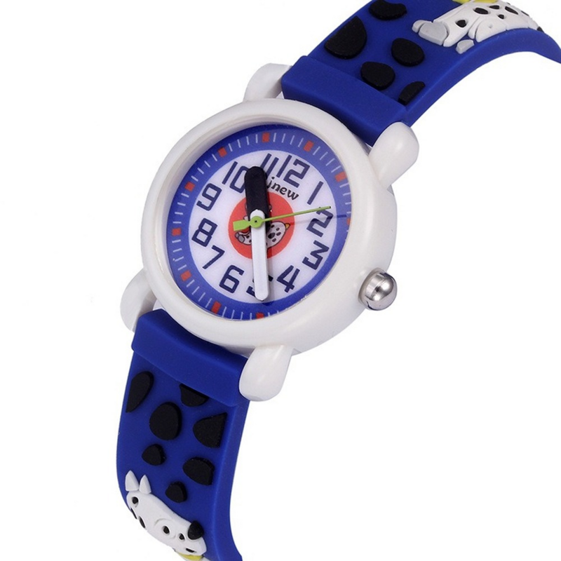 High Quality Children Puppy Cartoon Watch Student Quartz Watch Girl Boy Silicone Jelly Watch Waterproof Clock Christmas Gift