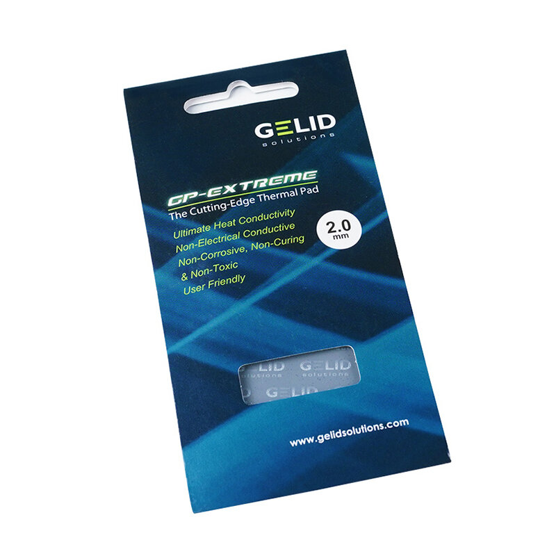 GELID 방열 실리콘 패드 열 매트, 노스 사우스 브리지 12W/mk 80x40mm 0.5mm/1.0mm/1.5mm/2.0mm/3.0