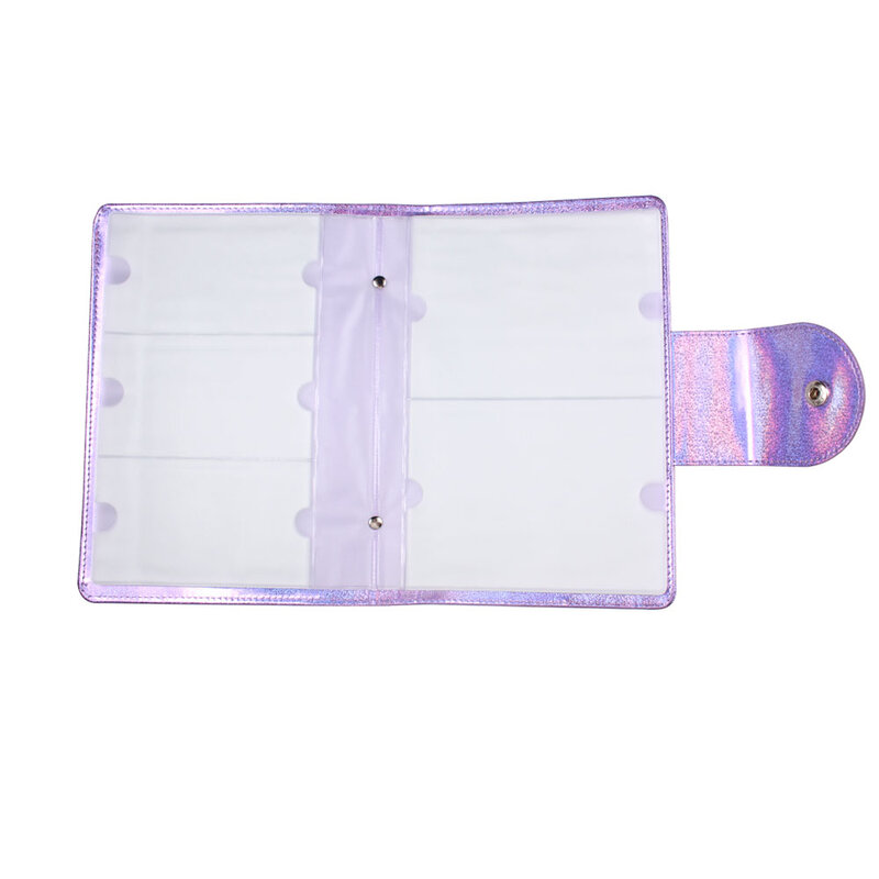 50Slots Laser Purple Nail Stamping Plate Holder Case Rectangular Manicure Tools Nail Art Plate Nail Organizer Empty Storage Bag