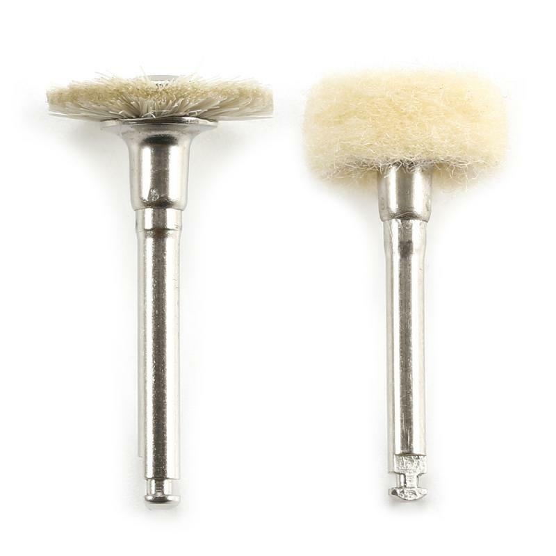 1 Pc Grinding Buffing Wool Flat Brush Polishing for Dental Soft Hair Low Speed Machine Accessory