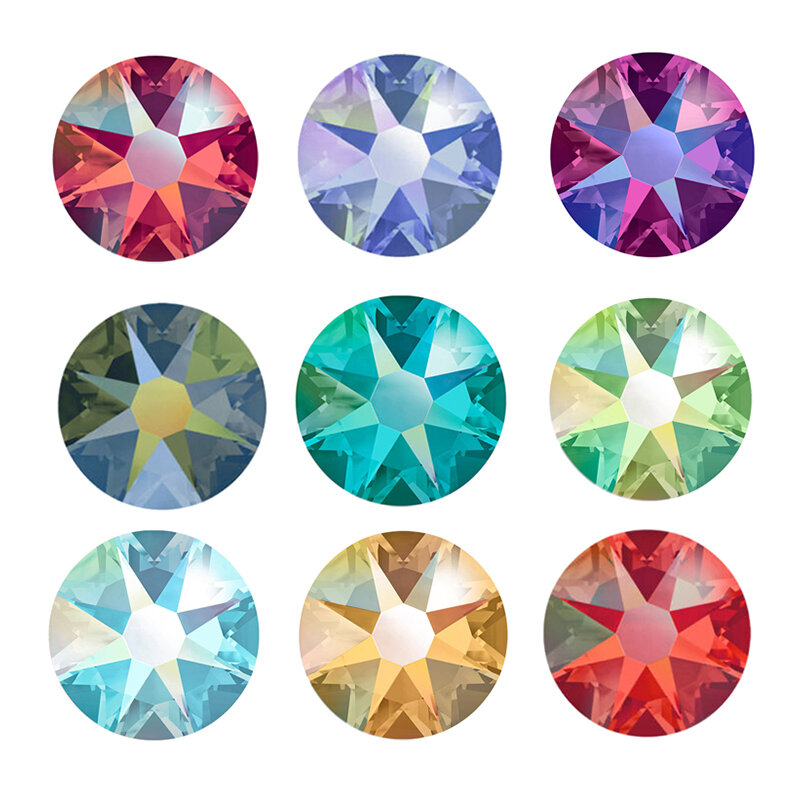 YANRUO-diamantes de imitación AB sin fijación por calor, gemas SW con pegamento para uñas, cristal artístico para manualidades, novedad de 2088