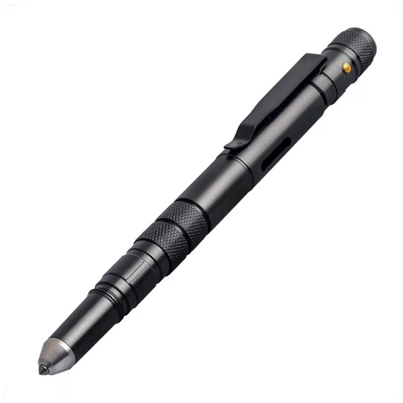 4-In-1 Portable Tactical Pen Flashlight Bottle Opener Emergency Glass Breaker Outdoor Self Defense EDC Pen Tool  Gift Box