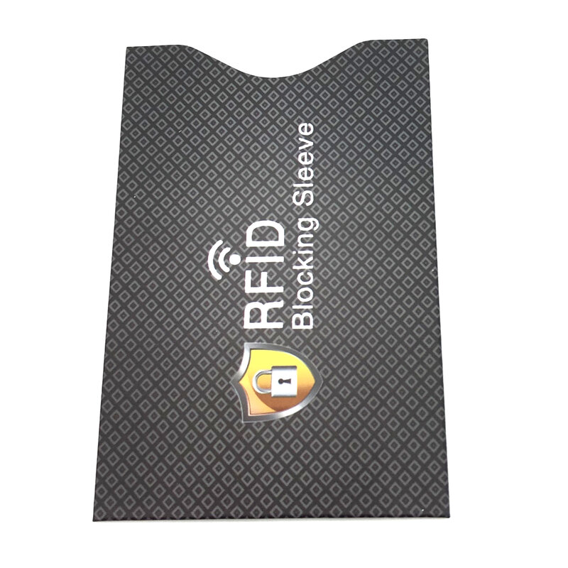 5pcs Anti Scan Card Holder RFID Blocking Credit Bank Card Sleeve Lock Identity Cover protettiva portafoglio per uomo donna