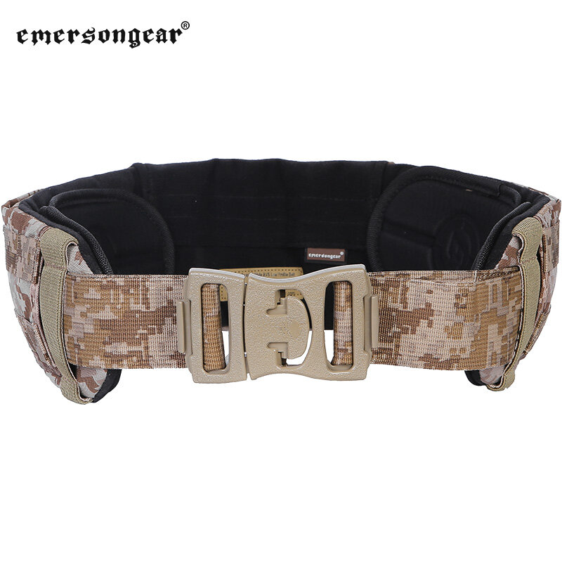 Emersongear-cinturón táctico de bajo perfil para AVS, correa de cintura MOLLE, cinturilla acolchada de alta resistencia, nailon, deporte, Airsoft, caza, senderismo