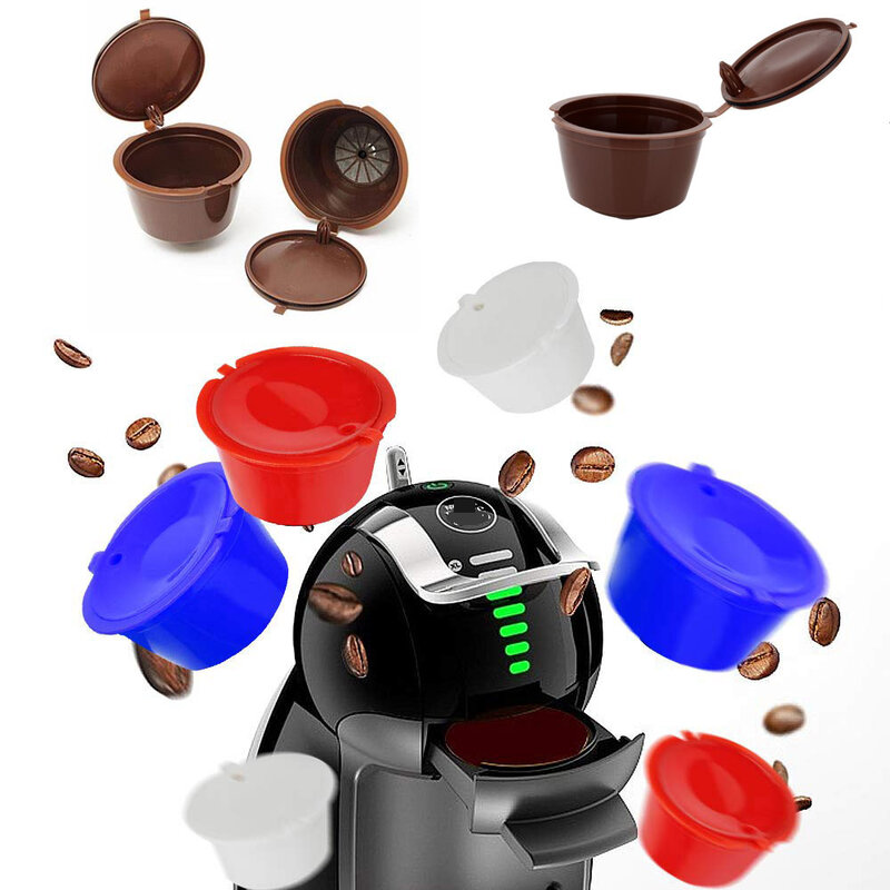 Dolce Gusto-Capsules de café réutilisables, en plastique, utilisables au quotidien, compatibles avec une recharge de café, 3 pièces par paquet, 150 fois
