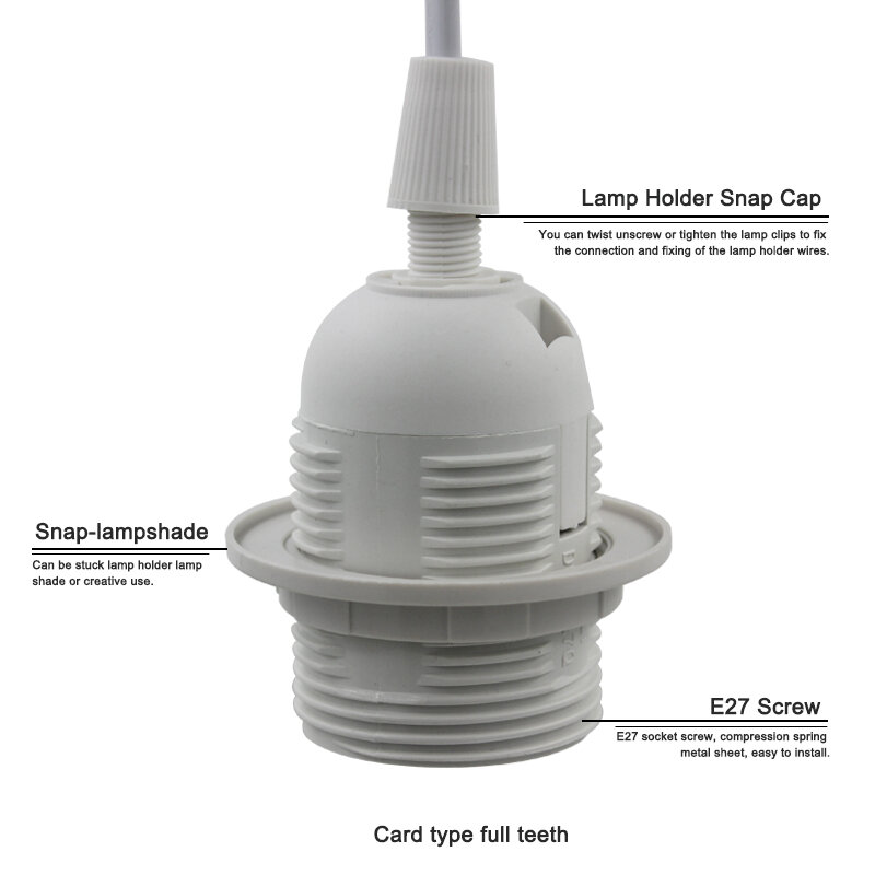 Đèn Giá Đỡ Dây Nguồn 1.8M E27 EU Treo Mặt Dây Chuyền LED Đèn Đèn Bóng Ổ Cắm Dây Adapter có Công Tắc 220V