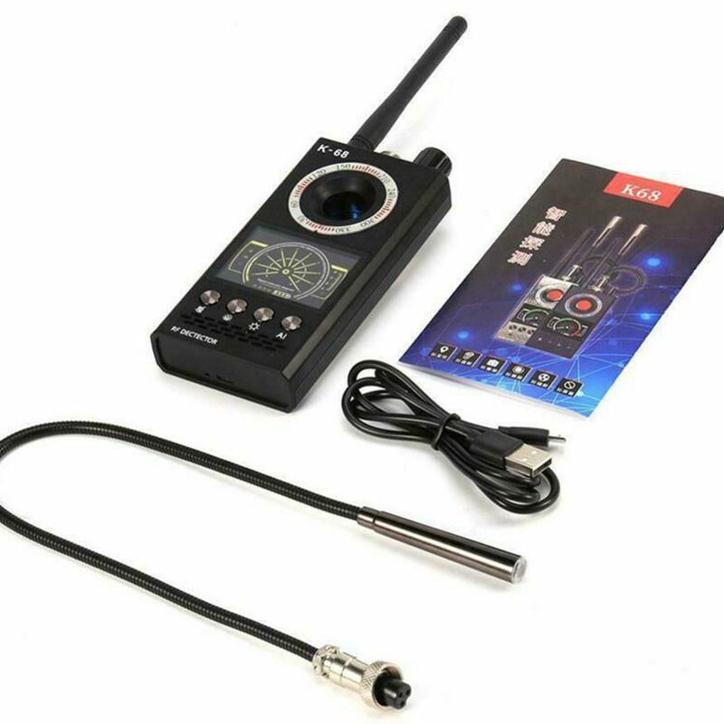 K68 Multi-Function Magnet Detector, Câmeras Anti-Spy, GSM Bug Finder, Rastreador de sinal GPS, Scanner sem fio anti-monitoramento