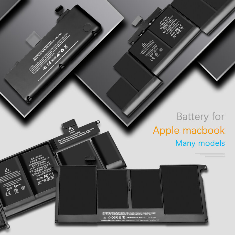 Camason bateria do laptopa Apple MacBook Pro/Air baterie do notebooków A1278 A1502 A1398 A1466 A1370 A1322 A1369 A1375 A1405 A1406