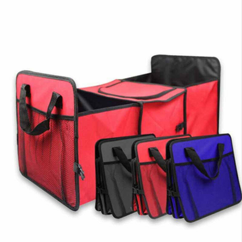 Huihom 3 compartimentos plegable organizador de maletero de coche caja de almacenamiento con alimentos frescos fruta bebidas bolsa aislante