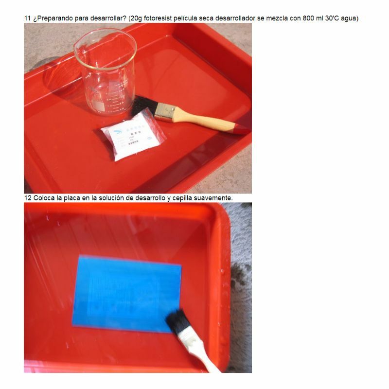 Fotorezyst Anti-trawiący niebieski malowane tuszem do DIY PCB sucha powłoka wymiana 100g