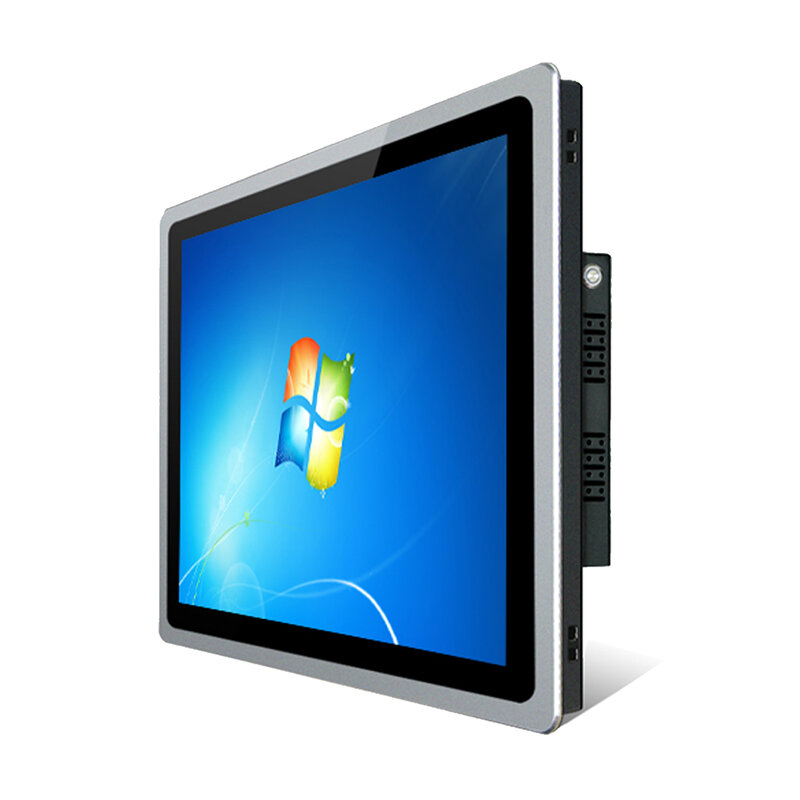 Panel PC Tablet Mini Industrial bawaan 12.1 inci, komputer All-in-One dengan layar sentuh kapasitif untuk Win10 Pro dengan RS232 COM