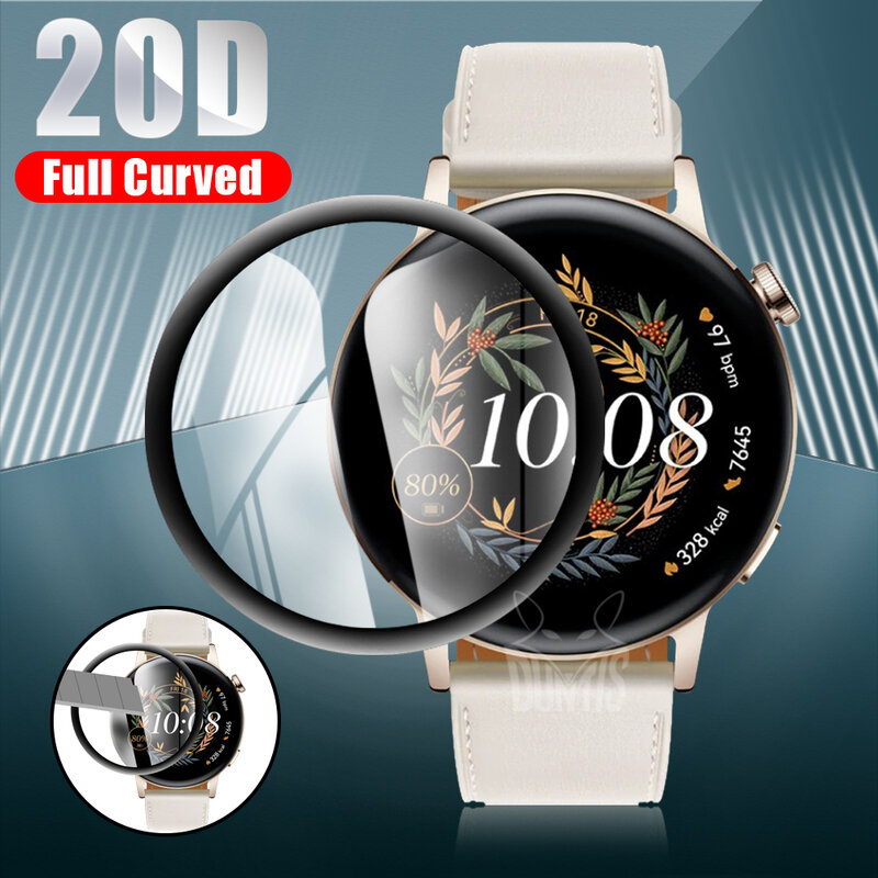20D ฟิล์มกันรอยสำหรับนาฬิกา Huawei GT2 GT3 42มม. 46มม. ฟิล์มป้องกันรอยขีดข่วนสำหรับ Huawei Watch 3 2ฟิล์มป้องกันอุปกรณ์เสริม