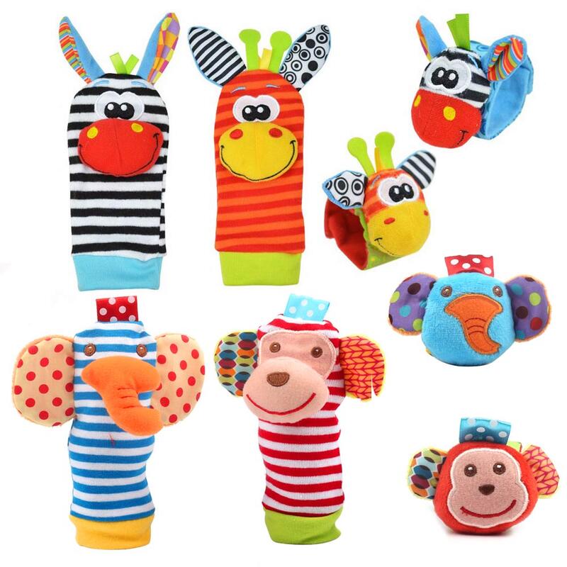 Baby Toys 0 12 Months Stuffed Toys Animal Baby Socks Rattles Wrist Baby Rattles Newborn Toys Make Sounds Rattle Toys For Babies