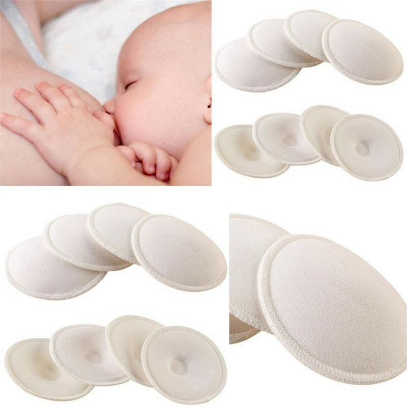6 pezzi Pad per l'alimentazione del bambino Pad lavabile per il seno assorbente morbido assorbente riutilizzabile per l'allattamento Anti-troppopieno per la cura della maternità