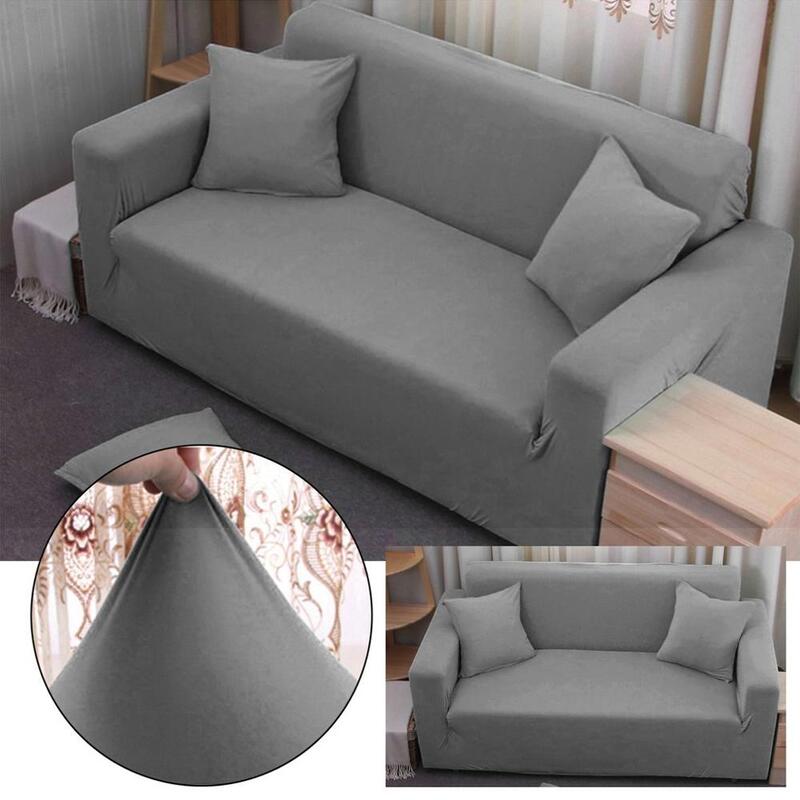 Housse de canapé élastique en Polyester | Housse de canapé extensible, anti-poussière de chaise Flexible, Durable, couleur Pure, tissu de meubles, vente