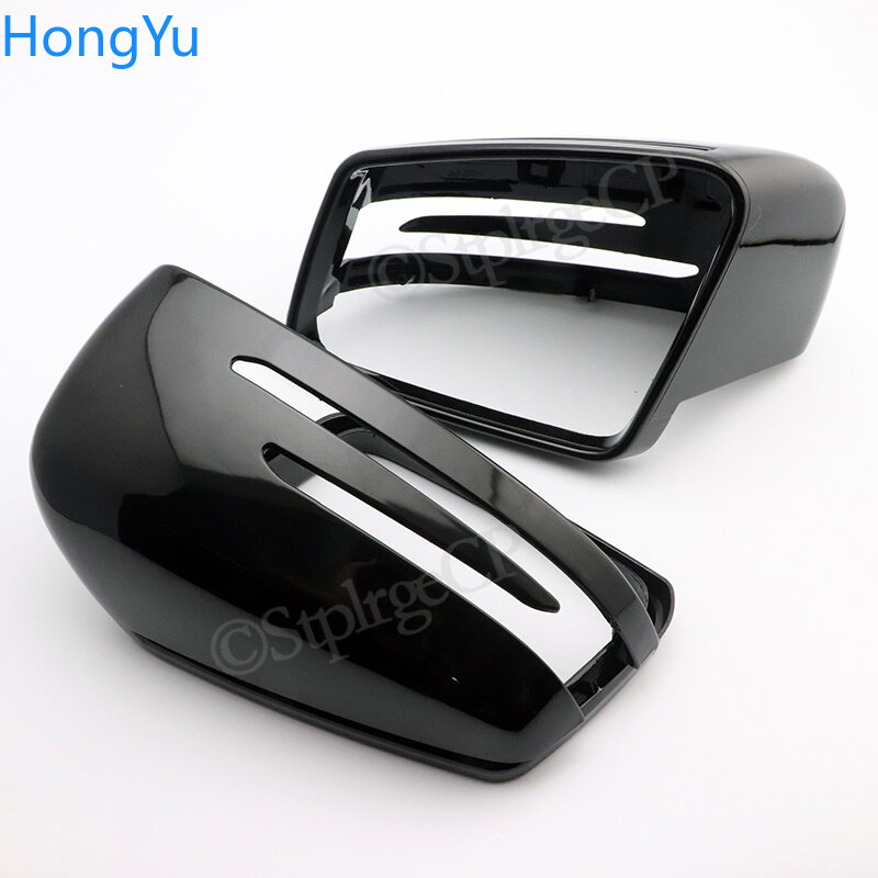 Side Mirror Cap Covers For Mercedes Benz W176 W246 W212 W204 C117 X156 X204 W221 C218 A B C E S CLA GLA GLK Class Black Replace