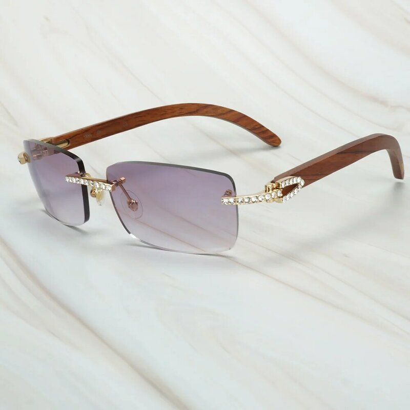 Carter De lunettes rétro pour hommes | Vintage, strass lunettes De soleil, en diamant pour femmes, monture De lunettes pour la conduite Oculos De Sol masculin