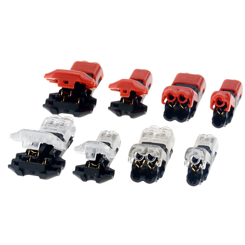 5pcs Spring Connector wire with no welding no screws Quick Connector cable clamp Terminal Block Easy Fit for led strip