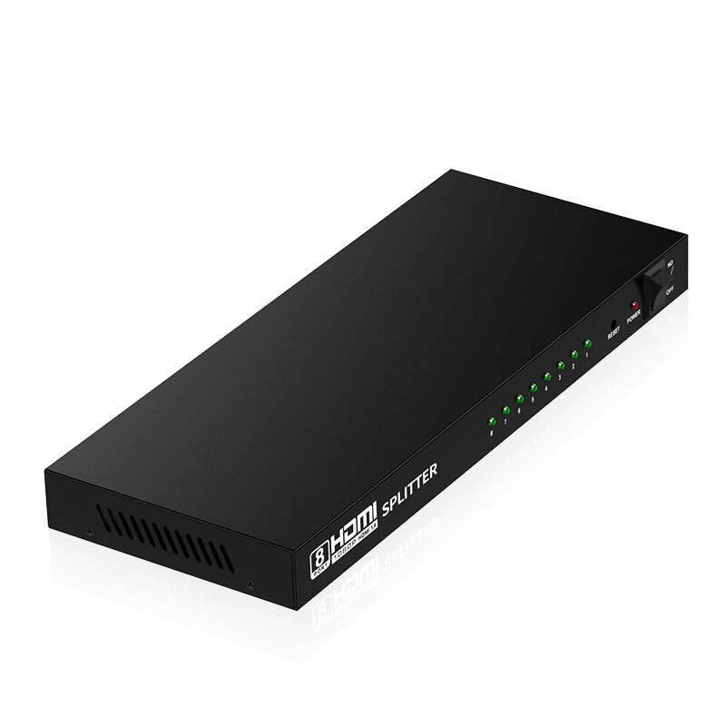 Pemisah Kompatibel HDMI 1 Dalam 8 Out 4K 3D 1080P 1X8 Video KVM Switcher Yang Kompatibel dengan HDMI untuk HDTV DVD PS3 Ps4 Xbox
